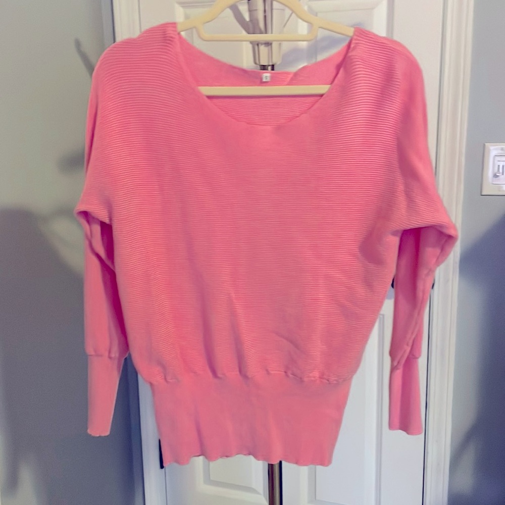 Bright pink sweater